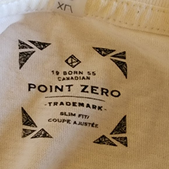 Point Zero X-Large slim-fit white T-Shirt - Picture 3 of 7